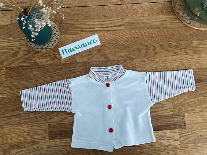 T-shirt de naissance à rayures - photo numéro 2