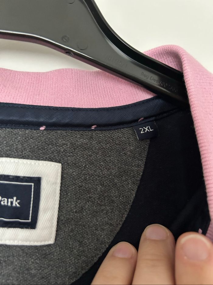 Polo manches longues bleu marine col rose brodé Eden Park 2XL - photo numéro 4