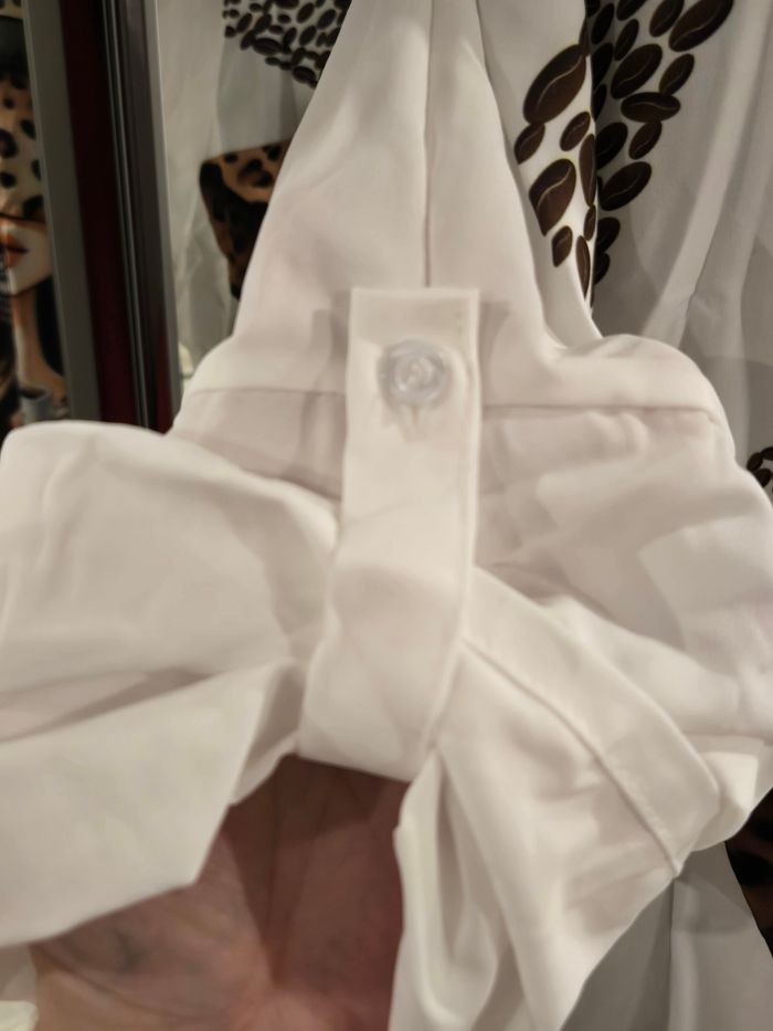 Chemise blanche imprimée TU>44 New Co. Neuve - photo numéro 6