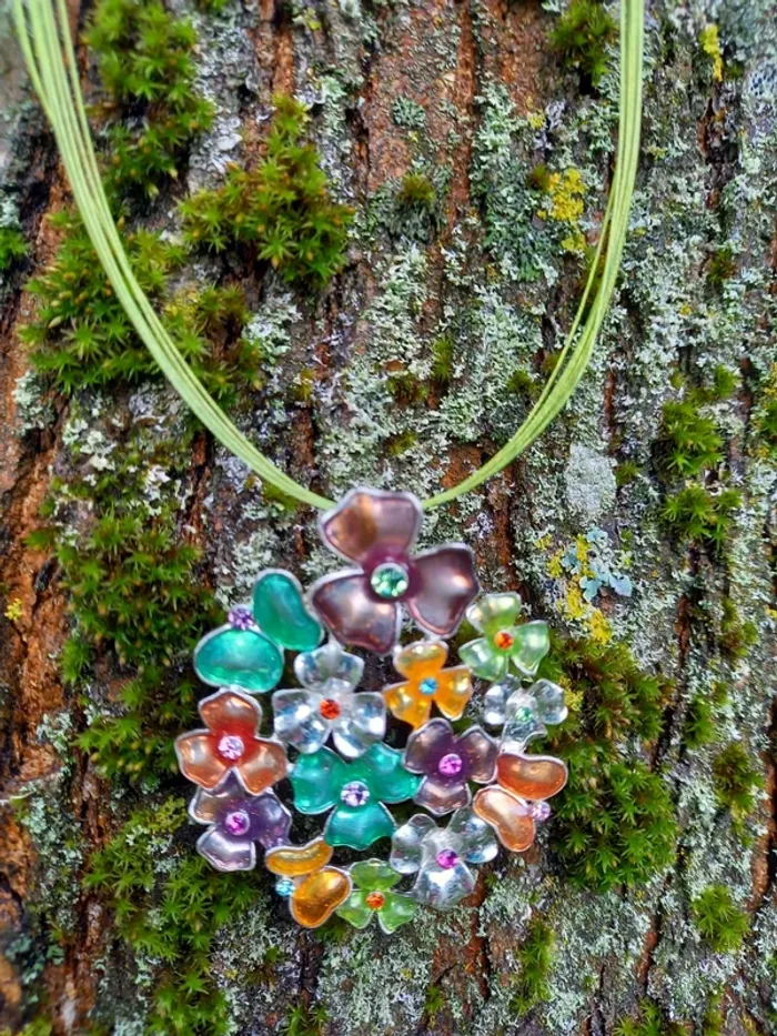 Collier vintage floral ikita - photo numéro 7