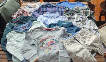 Lot pull, sweat, 2 chemises, gilet et pantalon léger, Sergent Major
