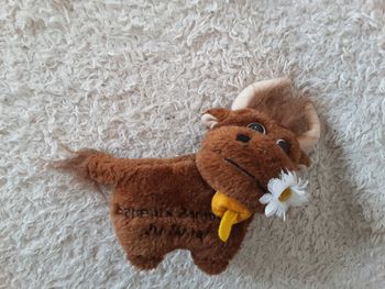 Peluche vache "Sapeur pompier du Cantal"