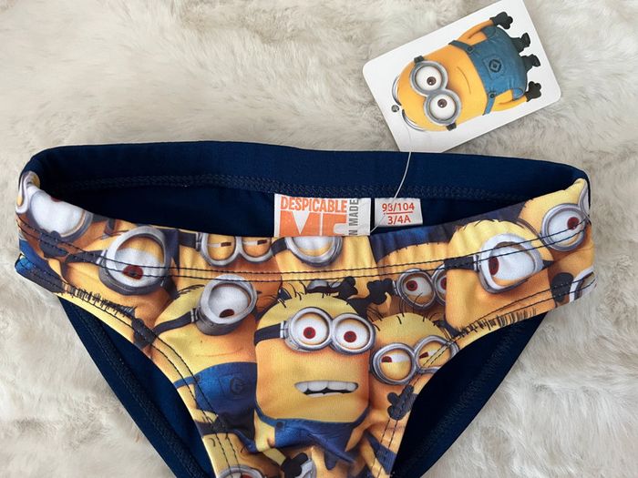 Maillot de bain, slip de bain les minions 3/4 ans - photo numéro 2