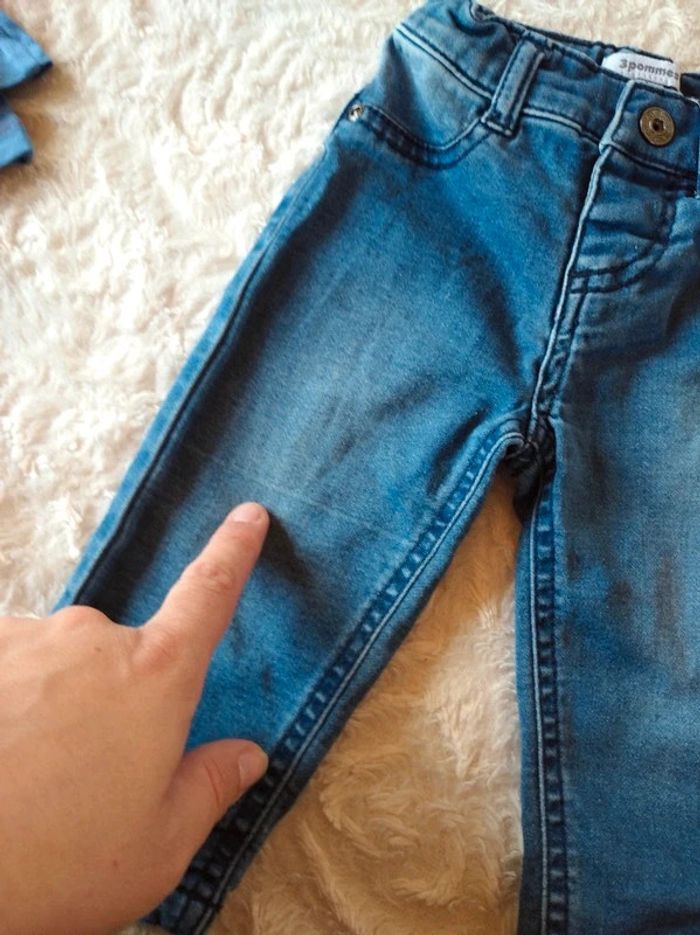 Ensembles (2 tee shirt manches longues et courtes +pantalon jeans) Garçon 3/6 mois - photo numéro 16