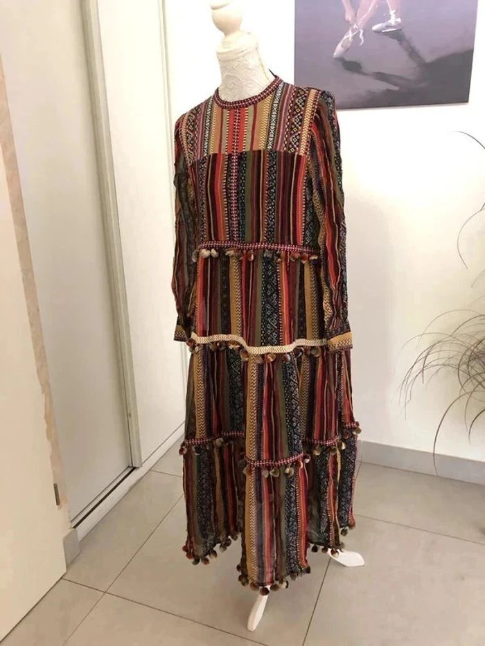 Robe bohème Zara neuve taille S - photo numéro 3