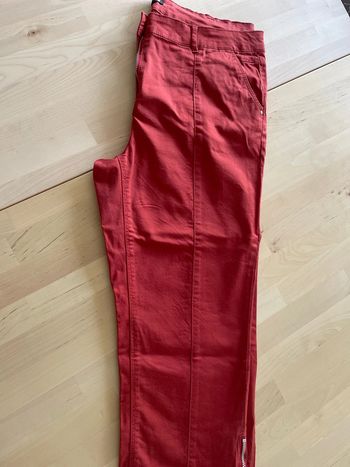 Pantacourt bréal rouge brique neuf taille 42