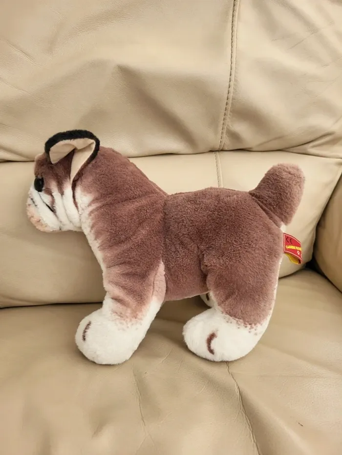 Peluche chien type Bouledogue - photo numéro 2