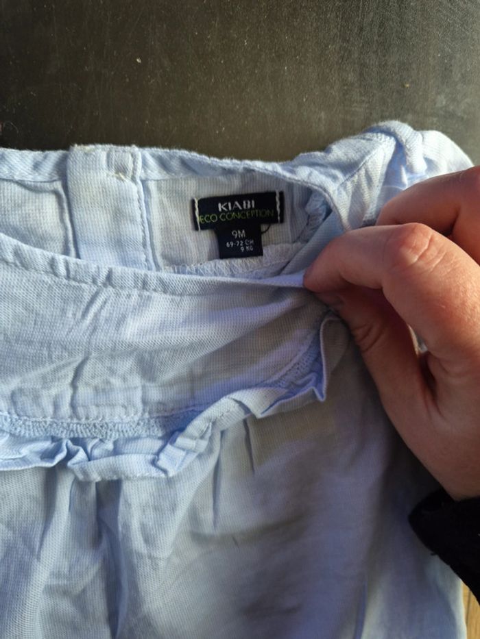 T shirt leger bleu lilas - photo numéro 3