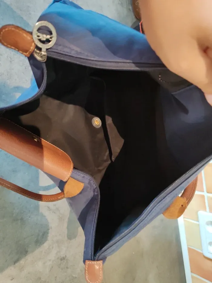 Sac longchamp type m bleu marine - photo numéro 6