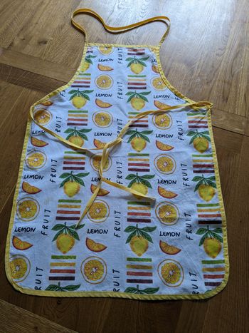 Tablier de cuisine citrons