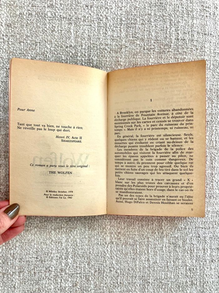 Wolfen : Dieu ou diable Poche de Whitley Strieber – J’ai Lu – Edition illustrée - photo numéro 3