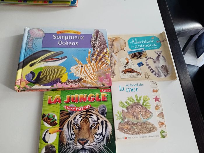 Lot x4 livres Animaux