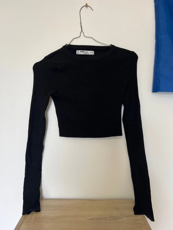 crop top manche longue