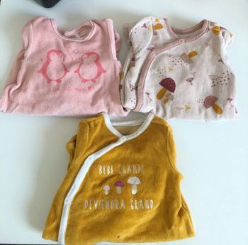 Lot de 3 pyjamas naissance