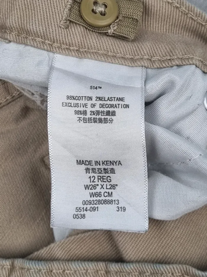 Jean Levi’s 514 Straight Beige – Taille 32 Femme - photo numéro 12