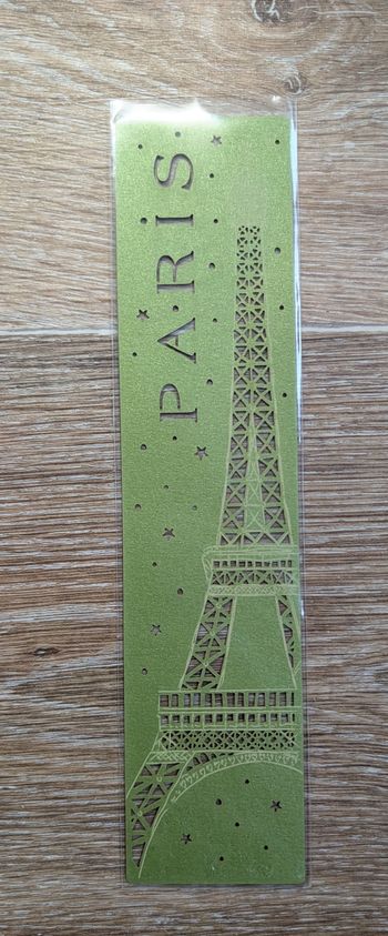 Marque-page Tour Eiffel "Paris" Vert Neuf