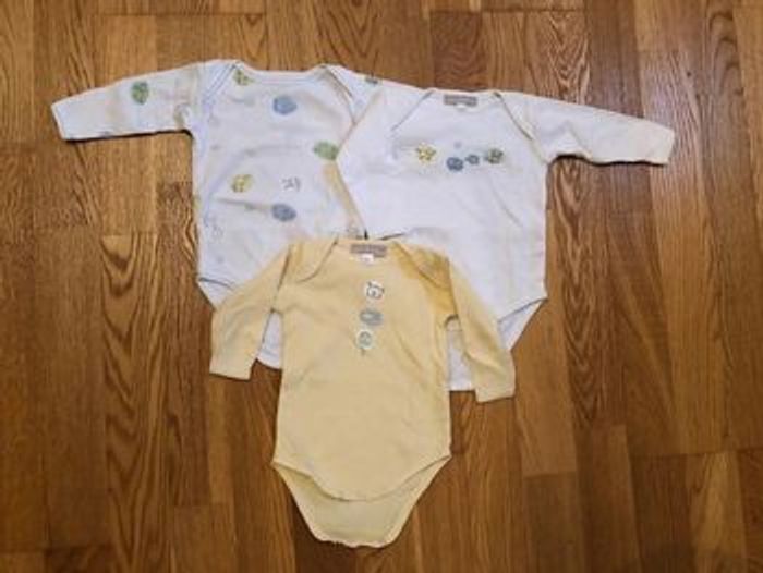 Lot de bodies Vertbaudet 3 mois (60 cm) Mixte - photo numéro 2