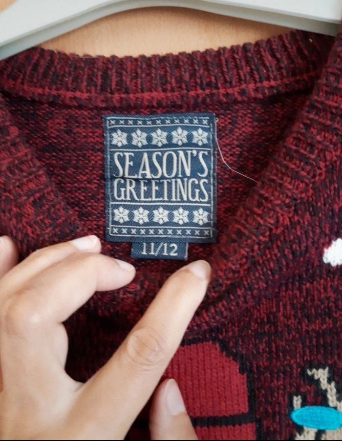 Pull de Noël Season's Greetings T34/36 - photo numéro 2