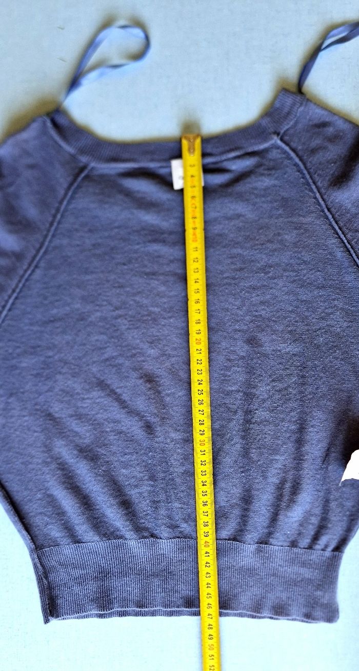 Pull court bleu femme T1/36 - photo numéro 6