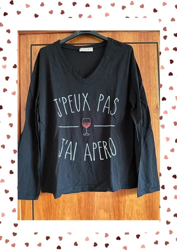 T-shirt manches longues April vintage
