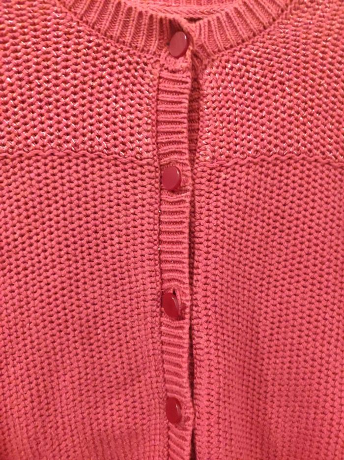 Gilet rouge pailettes Kiabi 3 ans - photo numéro 4