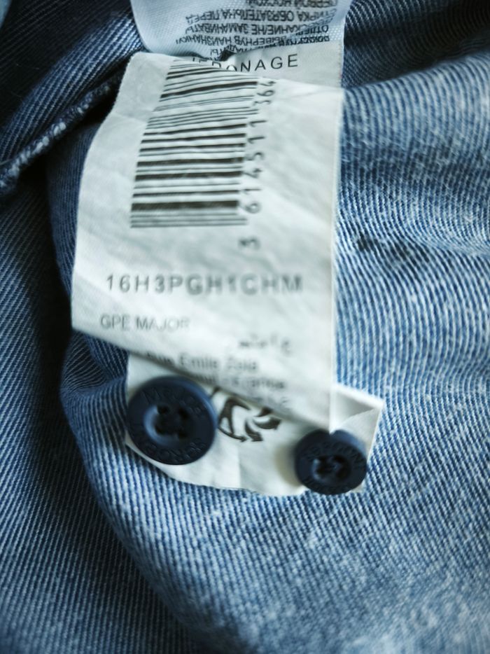Chemise manches longues denim - photo numéro 4
