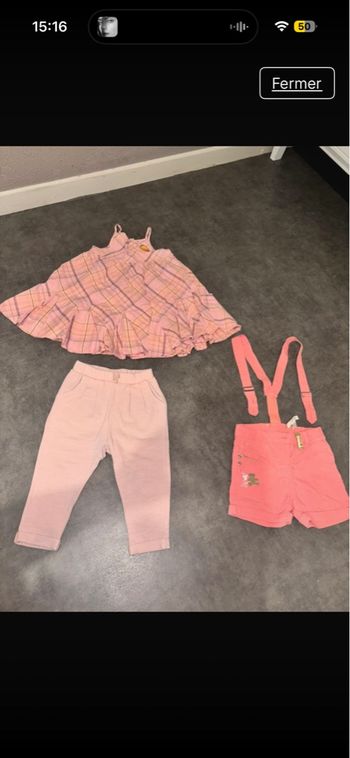 Lot vêtements bébé fille taille 18 mois