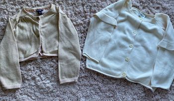 Lot de 2 gilets un long et un court Kiabi et tape à l’œil 18 mois