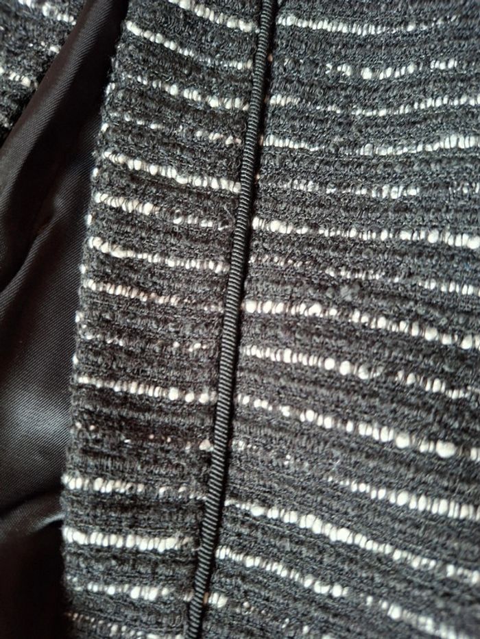 Veste blazernoire rayée cintrée h&m 36 - photo numéro 3