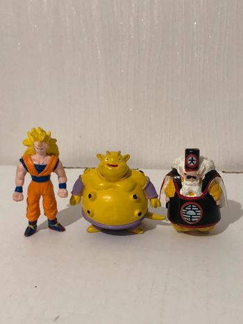 Lot de trois figurines d’occasion vintage dragon ball Z DBZ