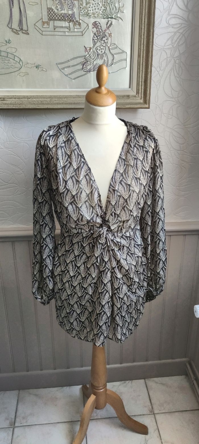 Robe courte en voile ZARA 38