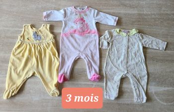 Lot de pyjamas 3mois fille