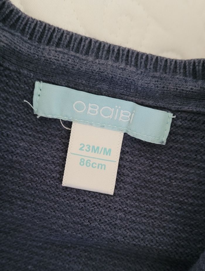 Gilet Obaïbi bleu marine - photo numéro 3