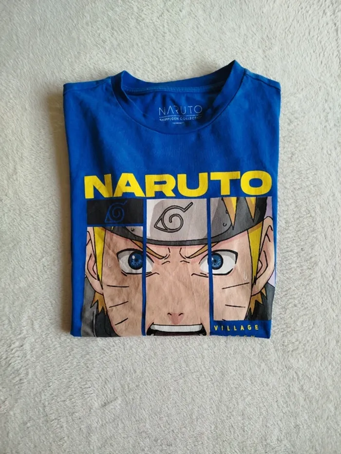 T-shirt bleu Naruto Primark taille M