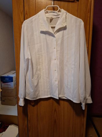 Chemisier blanc vintage