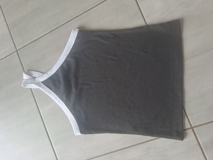 Débardeur original noir blanc Pimkie Taille M - photo numéro 8