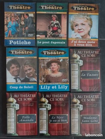 Lot de 9 DVD pièces de théatre