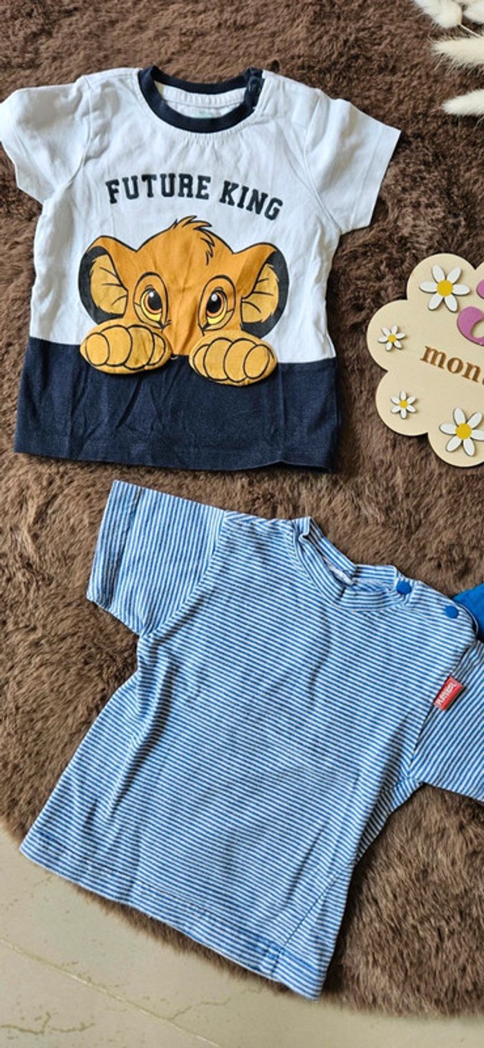 Lot de 3 tee shirt manche courte été 3 mois garçon - photo numéro 2