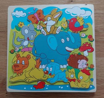 Puzzle en bois animaux de la forêt