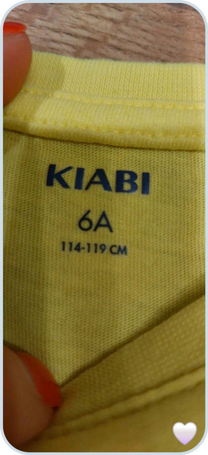 T shirt kiabi 6 ans jaune - photo numéro 2