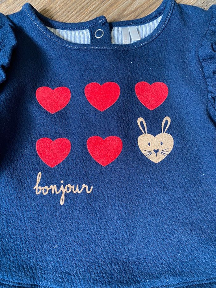 Robe Coeur Lapin fille 24 mois - photo numéro 2