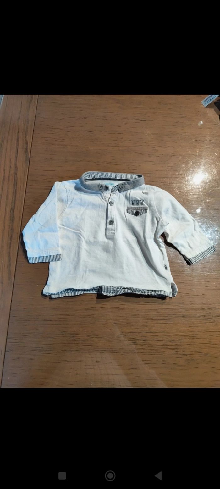 Salopette + haut Obaïbi taille 6 mois - photo numéro 5