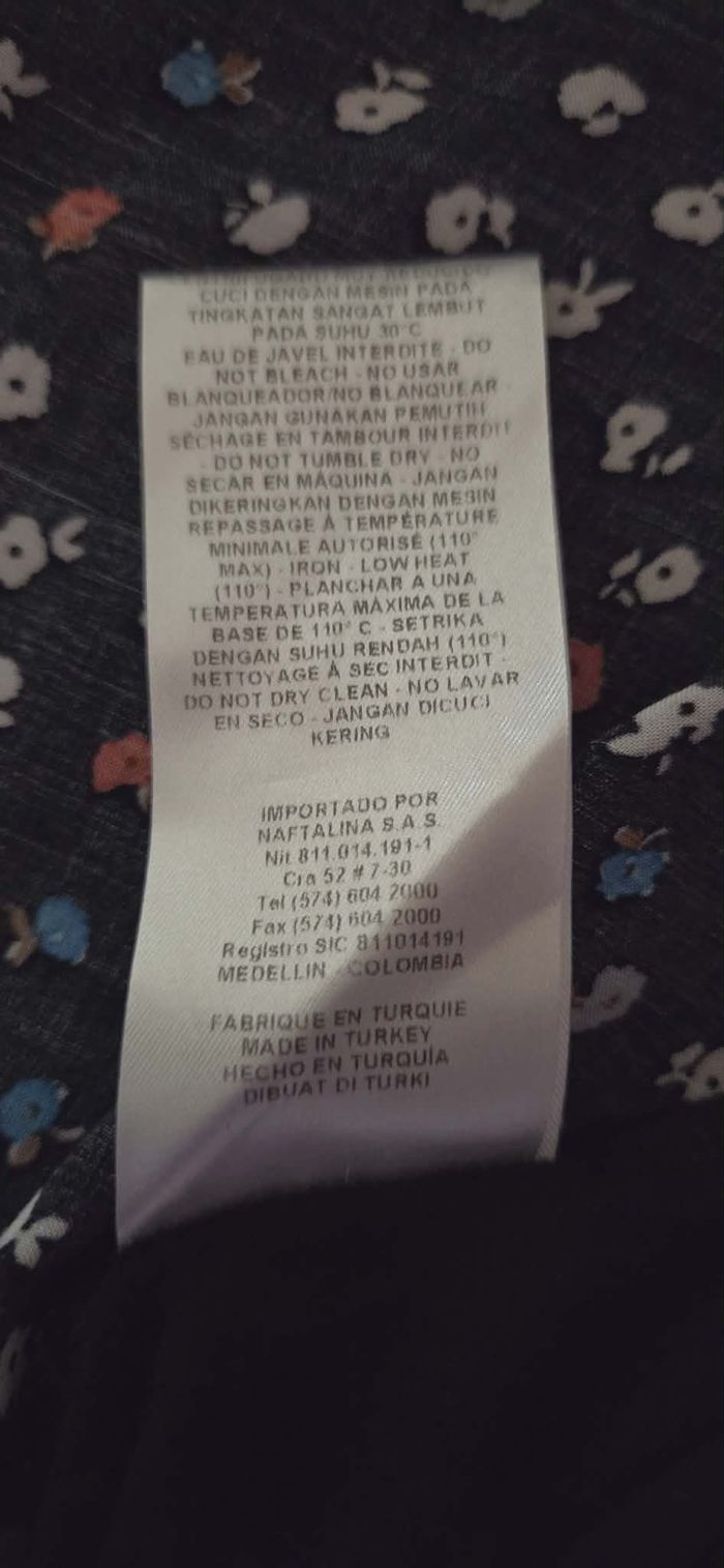 NAF NAF – Top Fluide Imprimé & Voile Transparent – Taille S – Élégant & Féminin - photo numéro 5