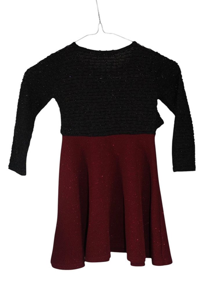 👗Robe Bordeaux Pailletée Tissaia - Taille 5 ans👗 - photo numéro 2
