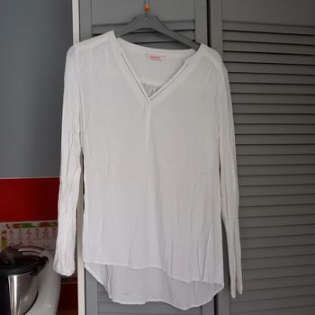 Blouse manches longues blanche