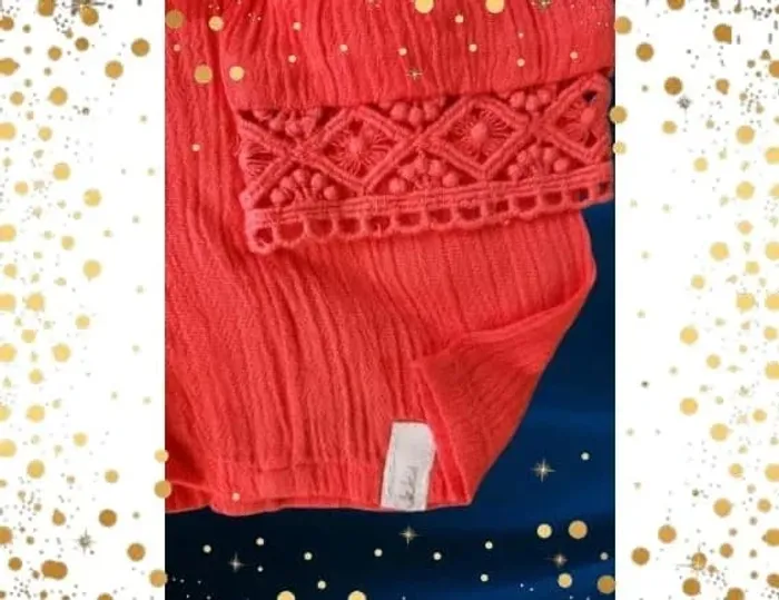 Short IKKS neuf 3 mois rouge orangรฉ - photo numรฉro 9