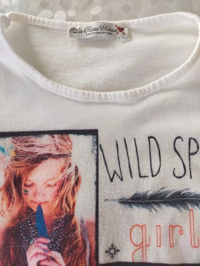 Sweat pour fille 6 ans blanc. - photo numéro 4