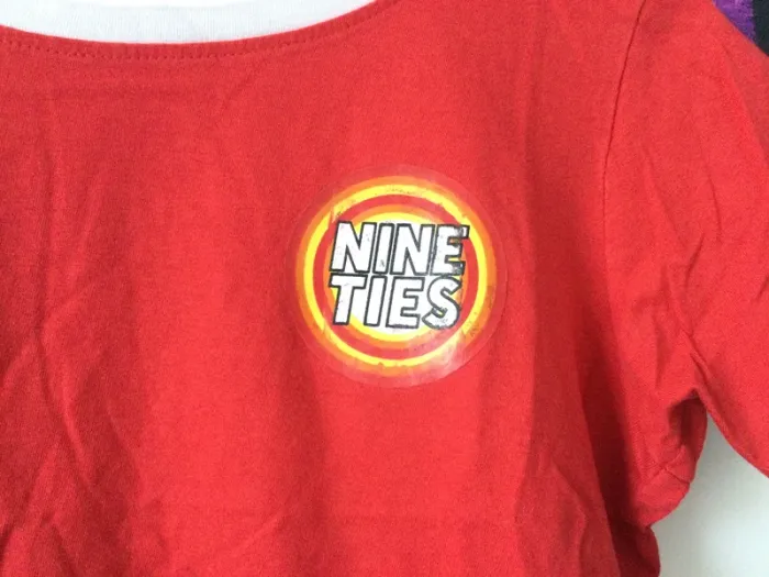 T shirt court rouge Nineties 12 ans - photo numéro 3