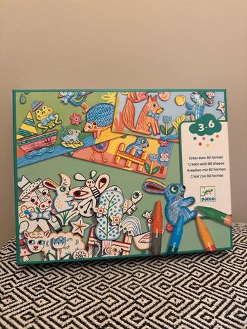 Djeco - Coffret créatif formes à créer Animaux - Dès 3 ans