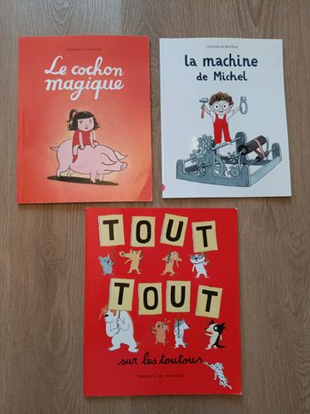 lot de 3 livres jeunesse de l'autrice Dorothée de Monfreid
